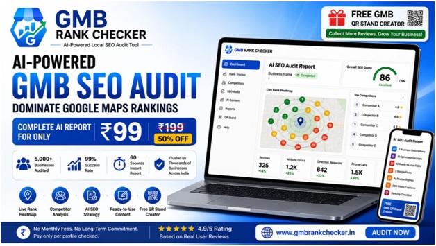 GMB Rank Checker Launches India's Most Affordable AI-Powered Google Maps SEO Audit Tool at Just Rs 99 1 India CSR