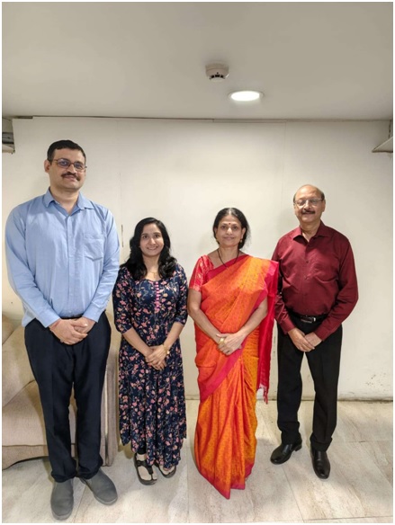 Dr. Gyanshankar Mishra, Dr. Jasmin Mulani, Dr. Radha Munje, and Dr. Rupak Singla