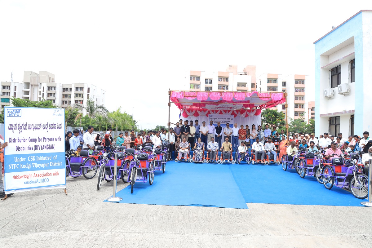 CSR: NTPC Kudgi Distributes 191 Assistive Devices Worth Rs 30 Lakh to 109 Divyangjans