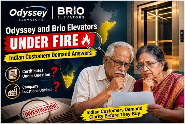 Odyssey & Brio Elevators Exposed! Questions Over Imported Claims, Certificates and Locations 1 India CSR