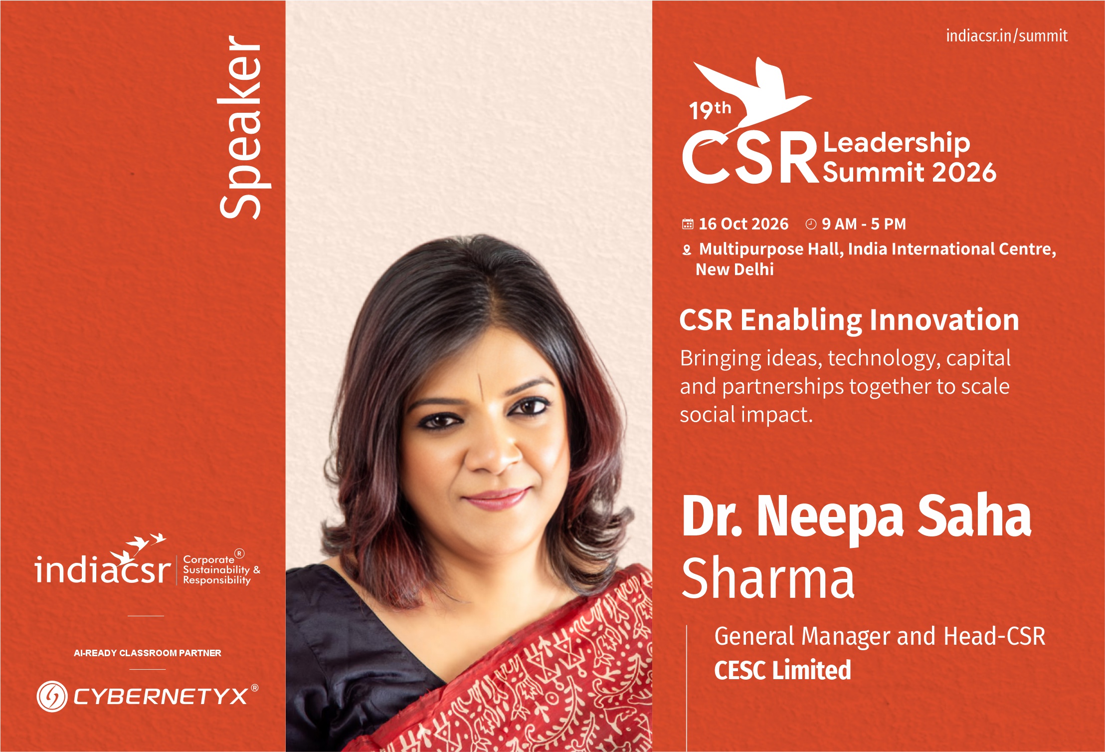 Dr. Neepa Saha India CSR
