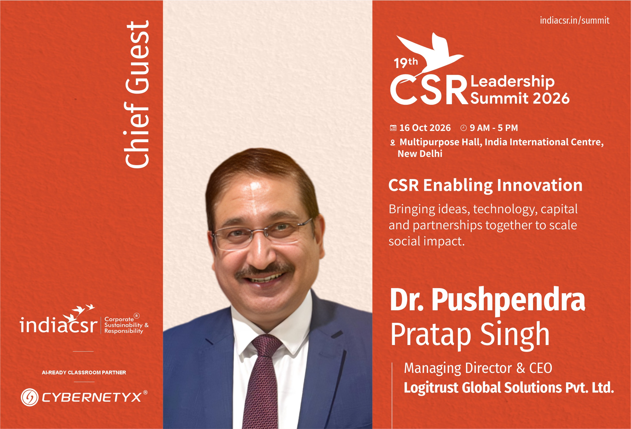 Dr. Pushpendra Pratap Singh India CSR