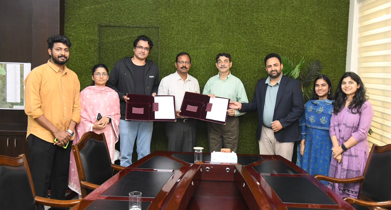 CSR: Telangana, Zepto to Set Up 5 PRAGATI Centres for Gig Workers 1 Government of Telangana and Team Zepto during the signing of the MoU for Project PRAGATI
