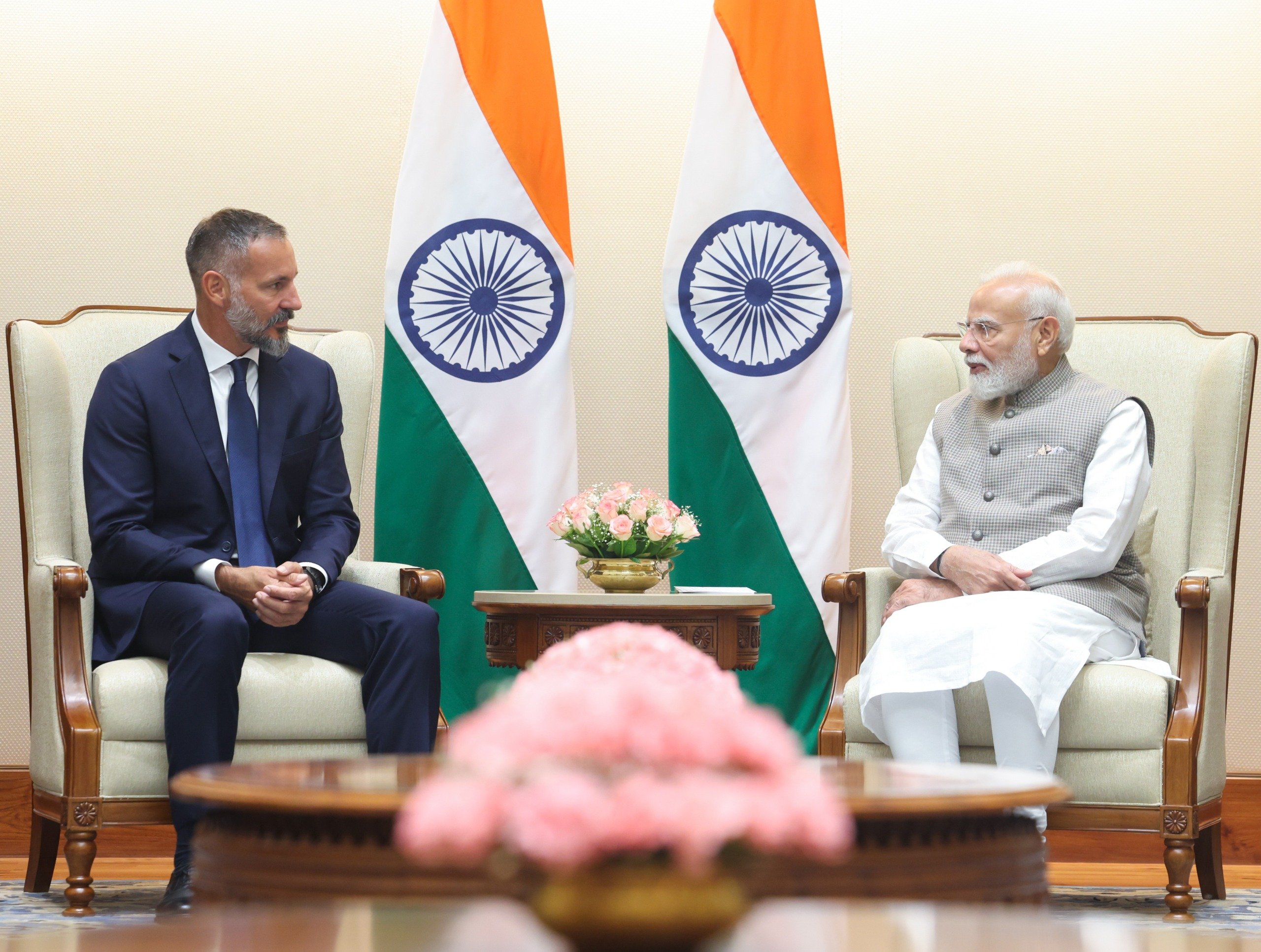 H.H. Aga khan with PM Modi