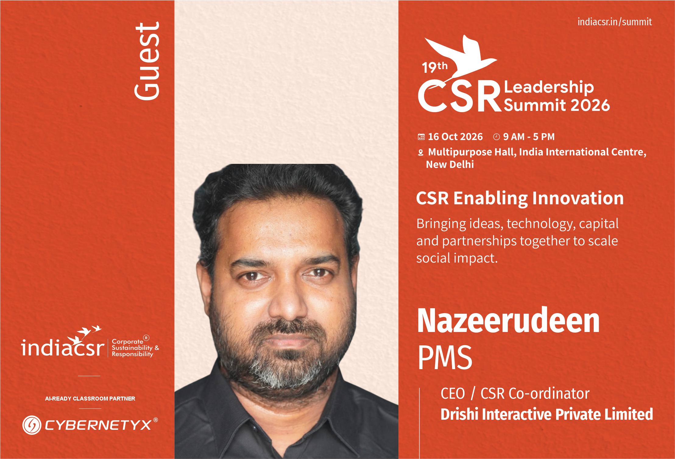 Nazeerudeen India CSR®