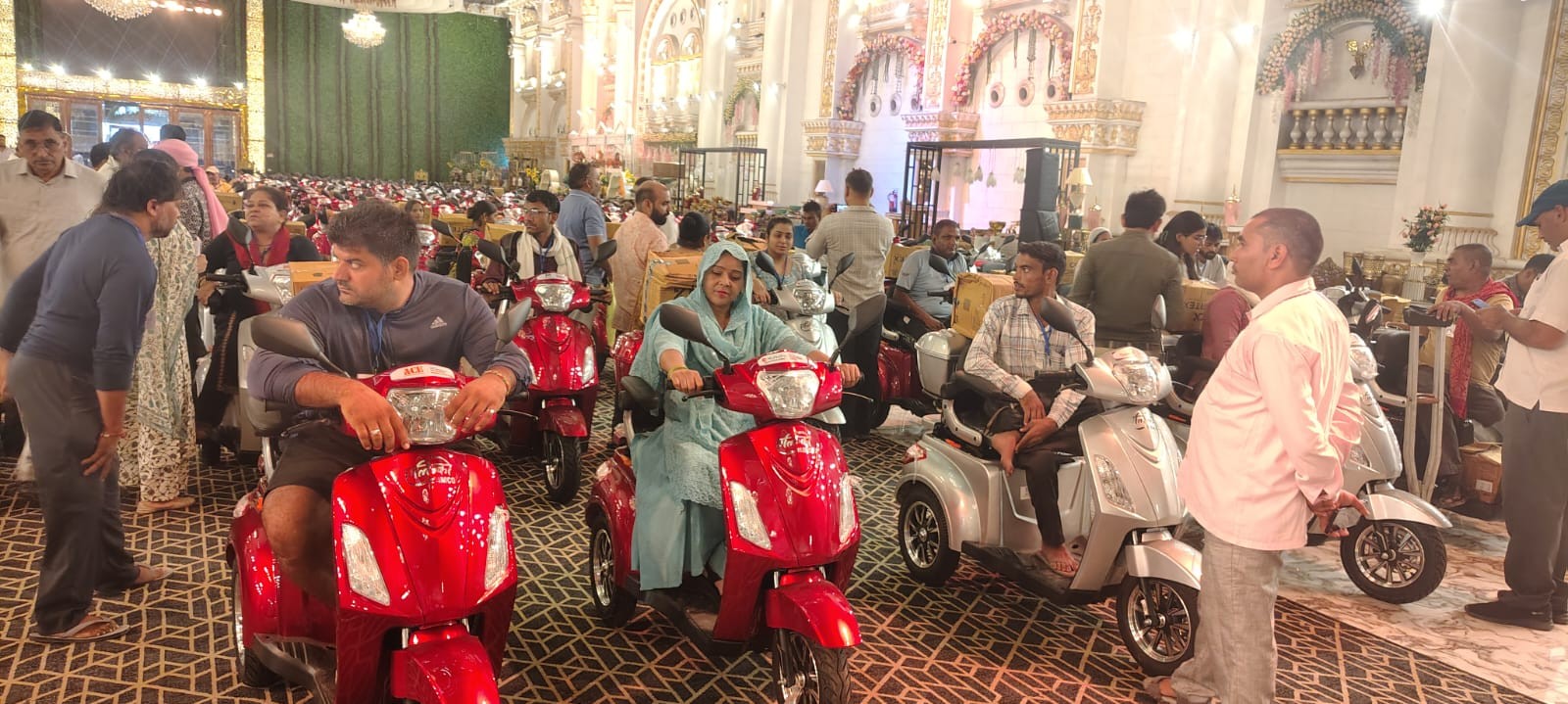 CSR: ACE-Action Construction Equipment Distributes 50 Electric Scooters to Divyangjan in Faridabad 1 India CSR®