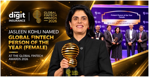 Digit Insurance MD & CEO Jasleen Kohli Named Global Fintech Person of the Year – Female at 2026 Awards 1 Optimized by JPEGmini 3.18.32.260205554-TBTBLNP 0x10b5fc3a