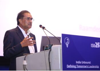 Raamdeo Agrawal, Chairman & Co-founder of Motilal Oswal Financial Services Ltd., sharing his thoughts at ISB Leadership Summit (ILS) 2026.