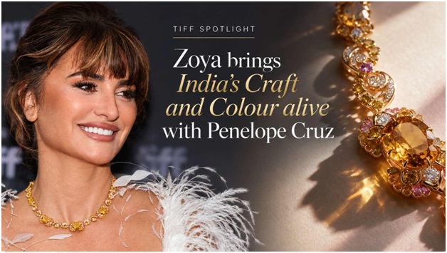 ZOYA creates a cultural moment for India Penelope Cruz Wears Atelier’s High Jewellery on the TIFF Red Carpet. 1 Heliodor in turmeric hues with pink sapphires and diamonds celebrate spices as keepers of memory