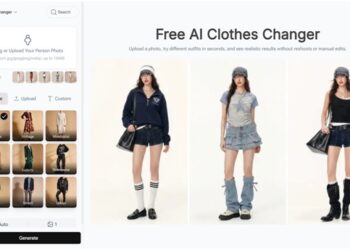 (AI Clothes Changer Featurepage on PhotoGPT)