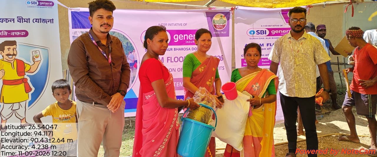 CSR: SBI General Insurance Supports 1,000 Flood-Hit Assam Families 1 India CSR