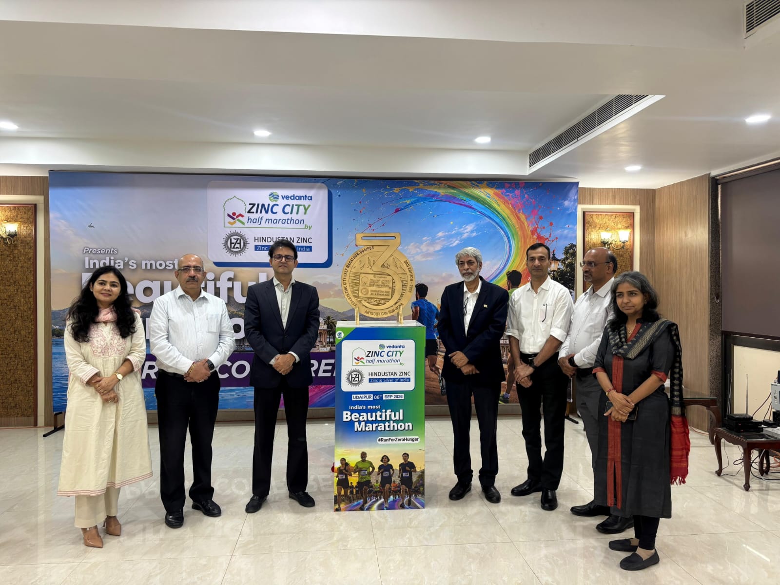 Hindustan Zinc unveils Zinc Finisher Medal as Registrations Cross 7000 for the Vedanta Zinc City Half Marathon 1 Hindustan Zinc unveils Zinc Finisher Medal as Registrations Cross 7000 for the Vedanta Zinc City Half Marathon