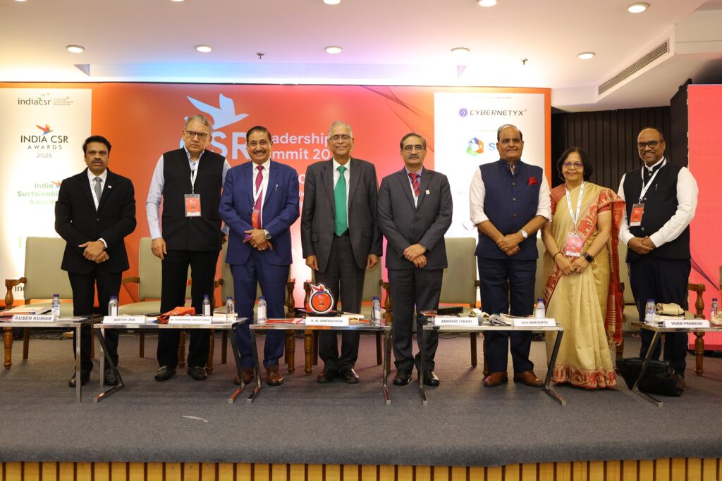 K. N. Shrivastava at India CSR Summit With Rusen Kumar