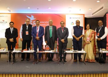 K. N. Shrivastava at India CSR Summit With Rusen Kumar