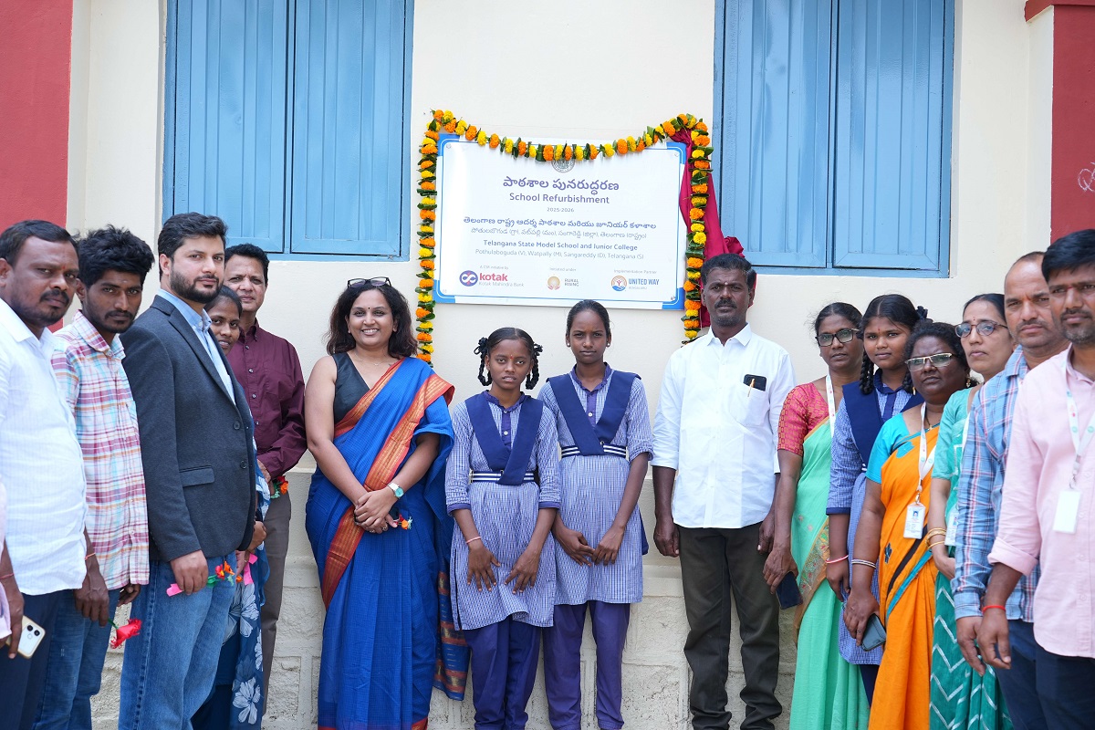 CSR: Kotak Mahindra Bank, United Way Upgrade 5 Schools for 2,200 Students 1 India CSR®
