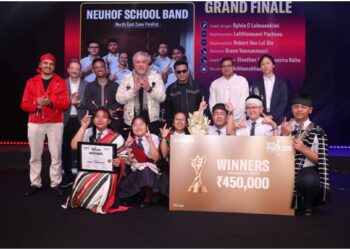 Neuhof School Band from Mizoram wins Yamaha Teens Rock 2026 Grand Finale, celebrating India's emerging young music talent.