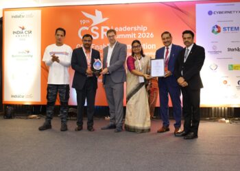 The India CSR Award was received on behalf of HOPE Foundation by Chandrasekaran, COO, HOPE Foundation and Suparna Banerjee, Lead – Corporate Partnerships and Alliances. It was presented under the leadership of Rusen Kumar, Founder and Editor, India CSR®, by Dr. Ernst von Kimakowitz, President, Humanistic Management Network, Switzerland; and Ranjit Bajaj, Founder & Director, Minerva Academy Football Club and Dr. Pushpendra Pratap Singh, Managing Director & CEO, Logitrust Global Solutions Pvt. Ltd.