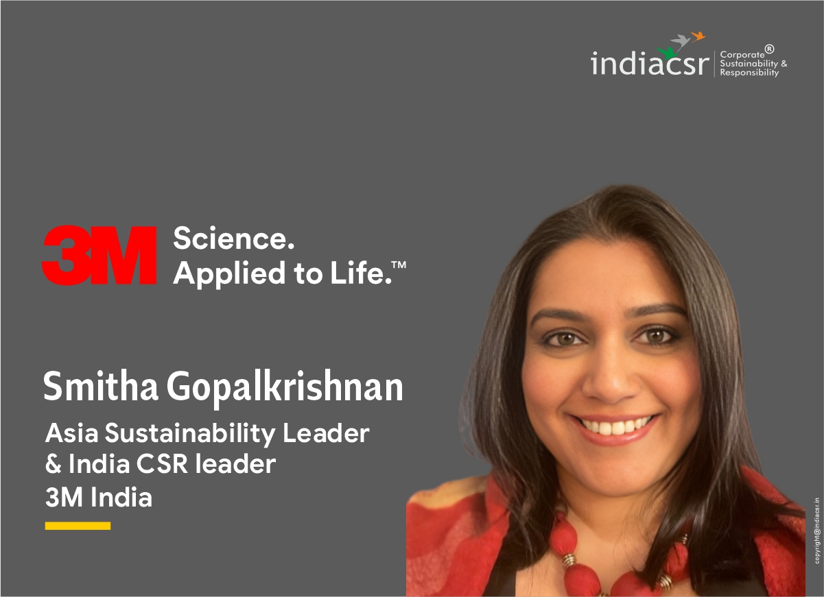 Smitha Gopalkrishnan Asia Sustainability Leader & India CSR Leader 3M India-@India CSR