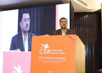 Kumod Kumar addressing the India CSR Summit.