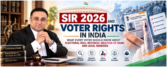 SIR 2026 and Voter Rights in India: What Every Voter Should Know About Electoral Roll Revision, Deletion of Name and Legal Remedies 1 India CSR®