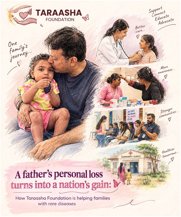 A Father’s Personal Loss Turns Into a Nation’s Gain : How Taraasha Foundation Is Helping Families With Rare Diseases 1 India CSR®