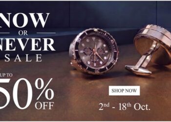 Now or Never Sale: Up to 50% off on Cufflinks from 2ndto 18thOctober. Shop now at Tivaaro.com.